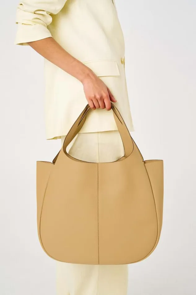 Oroton Work Women Emilia Large Tote Camel