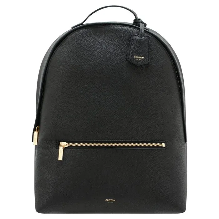 Oroton Work Women Margot Zip Backpack Black