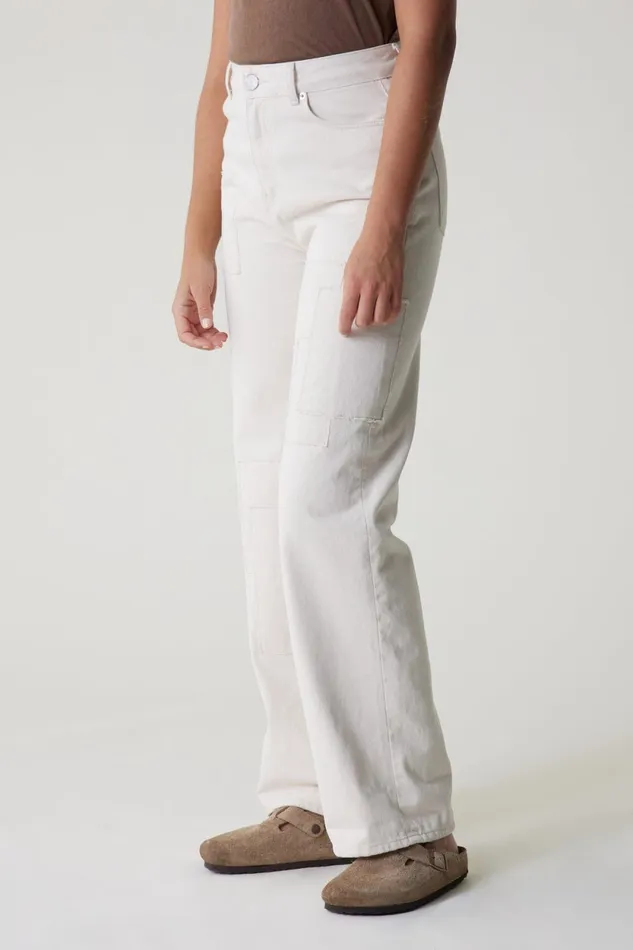 Pants and Jeans Women Leon and Harper Francois Multi Jeans Off White