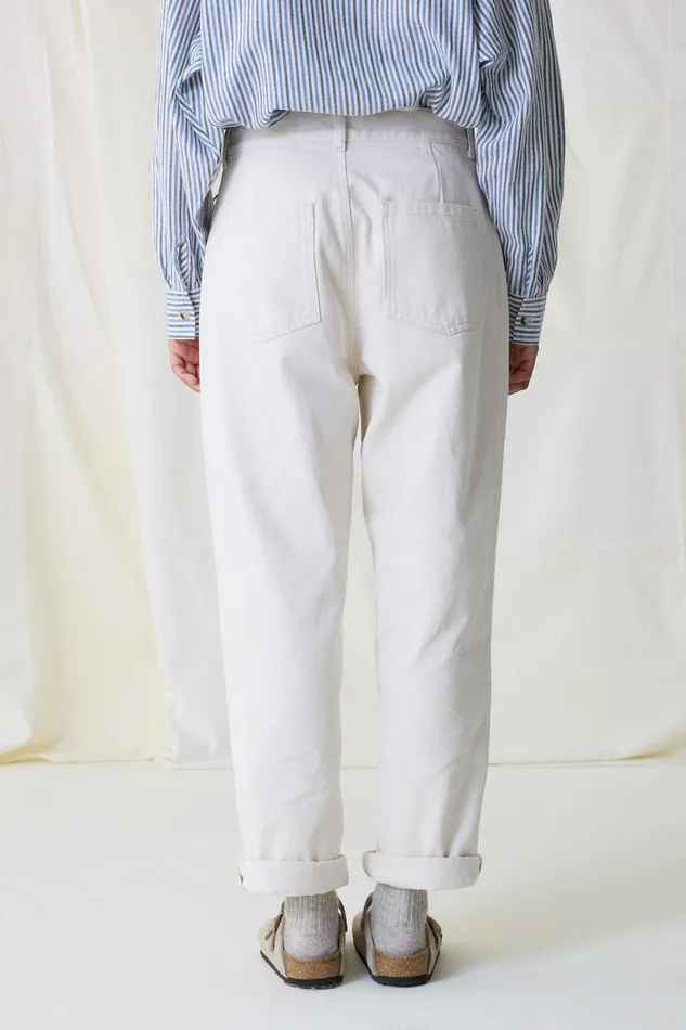 Pants and Jeans Women Leon and Harper Patrick Pln1 Jeans Off White