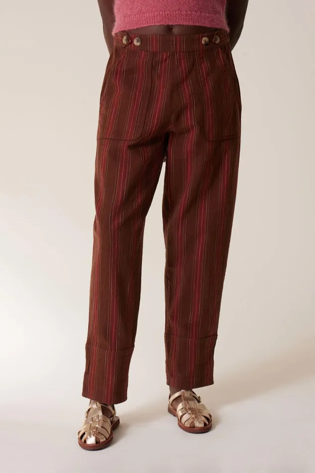 Pants and Jeans Women Leon and Harper Perla Matelas Pants Brown