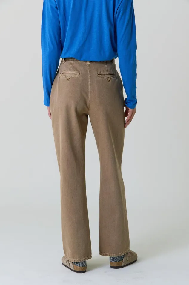 Pants and Jeans Women Leon and Harper Phil Pln1 Trousers Beige