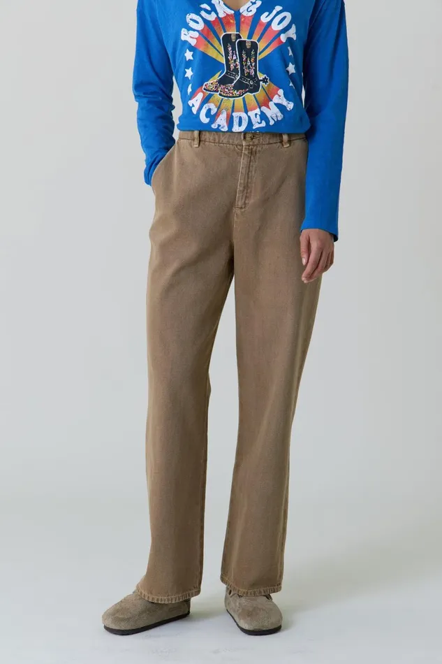 Pants and Jeans Women Leon and Harper Phil Pln1 Trousers Beige