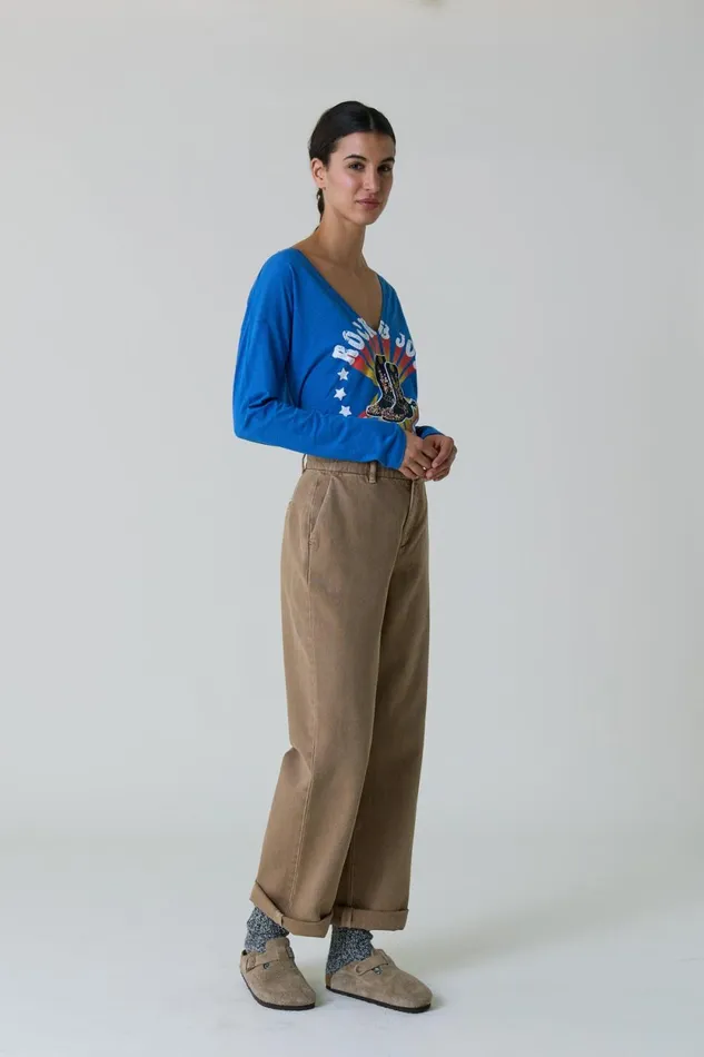 Pants and Jeans Women Leon and Harper Phil Pln1 Trousers Beige