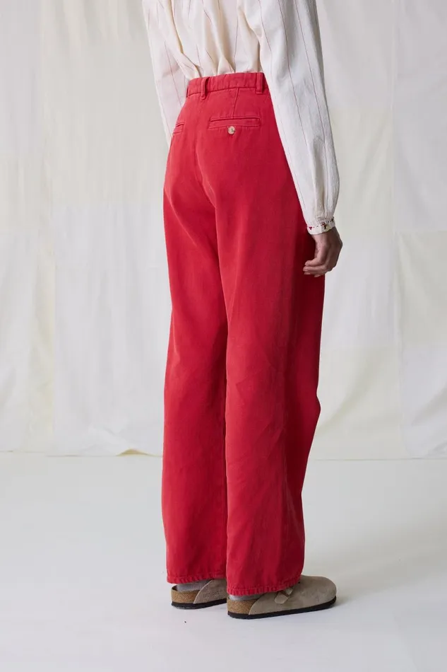 Pants and Jeans Women Leon and Harper Phil Pln1 Trousers Red
