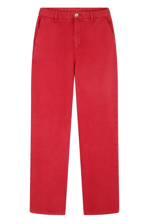 Pants and Jeans Women Leon and Harper Phil Pln1 Trousers Red
