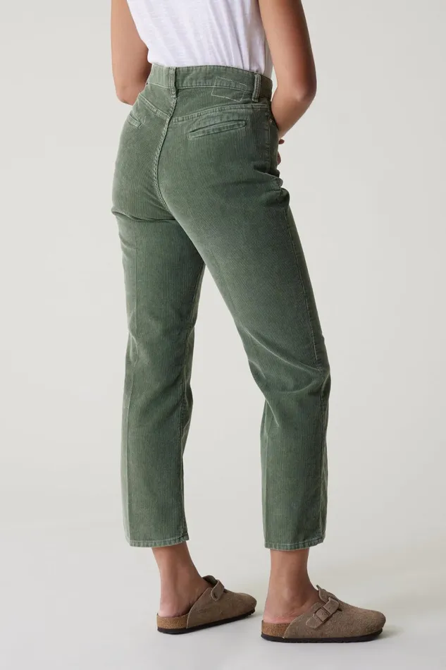 Pants and Jeans Women Leon and Harper Pipou Plain Trousers Green