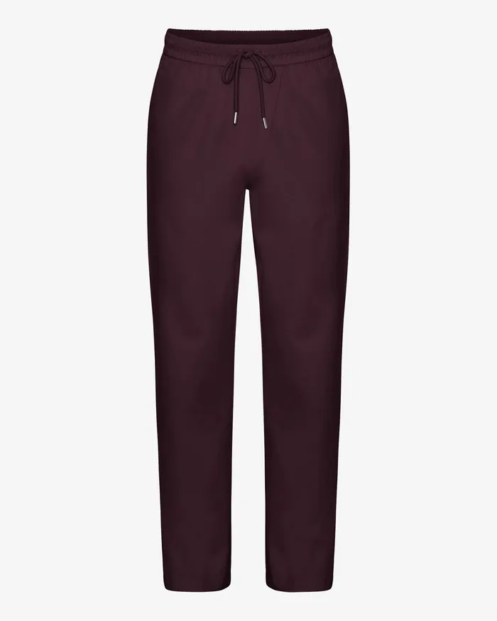 Pants Colorfulstandard Women Organic Twill Pants 8211 Oxblood Red