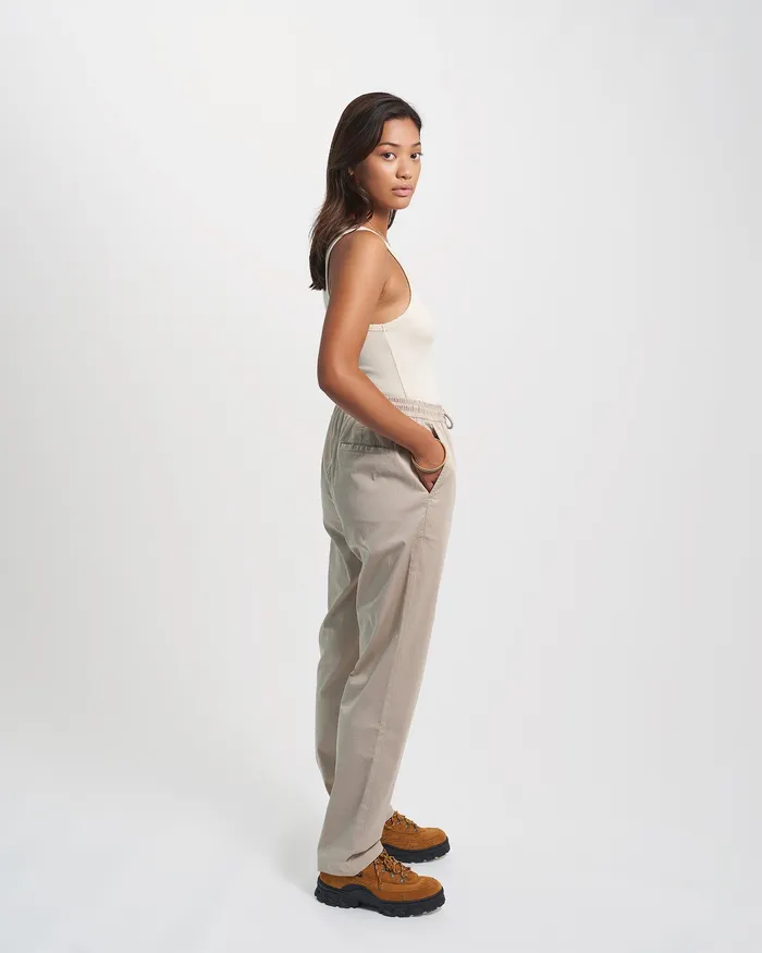 Pants Colorfulstandard Women Organic Twill Pants 8211 Oxblood Red