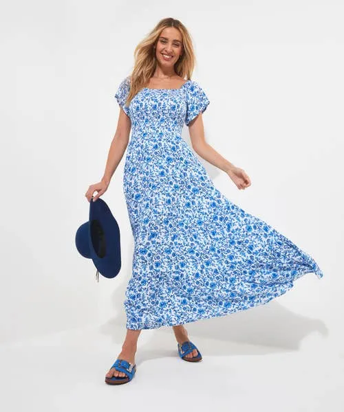 Petite Collection Blue Skies Dress Blue Joebrowns Apparel