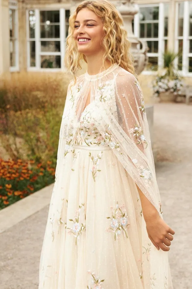 Petunia Gown Champagne Women Needle and Thread Dresses