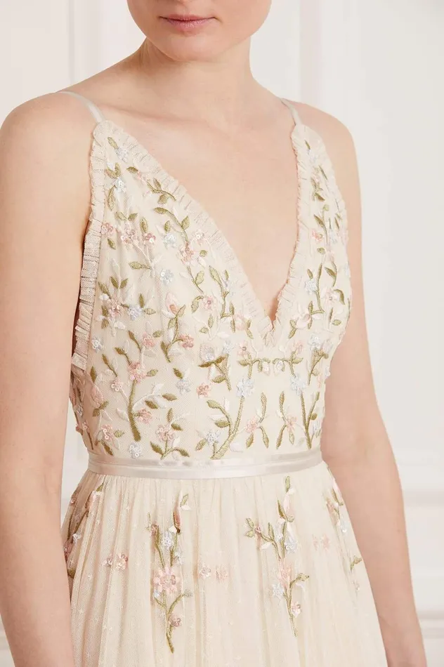 Petunia Gown Champagne Women Needle and Thread Dresses