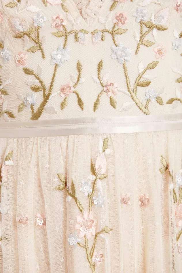 Petunia Gown Champagne Women Needle and Thread Dresses