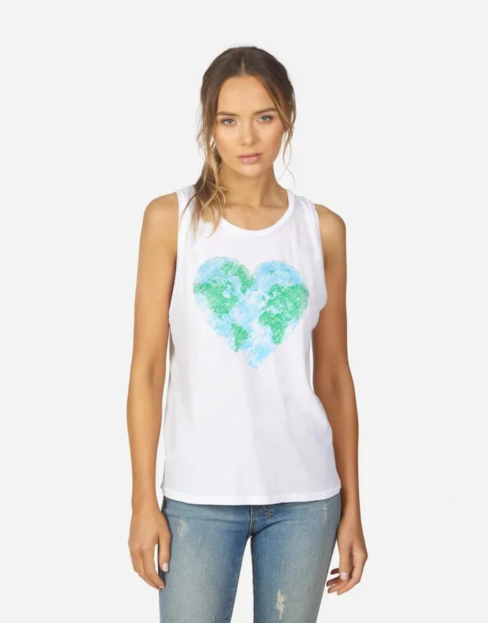 Peyton X World Love White Women039s Lauren Moshi Tanks