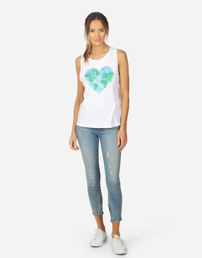 Peyton X World Love White Women039s Lauren Moshi Tanks