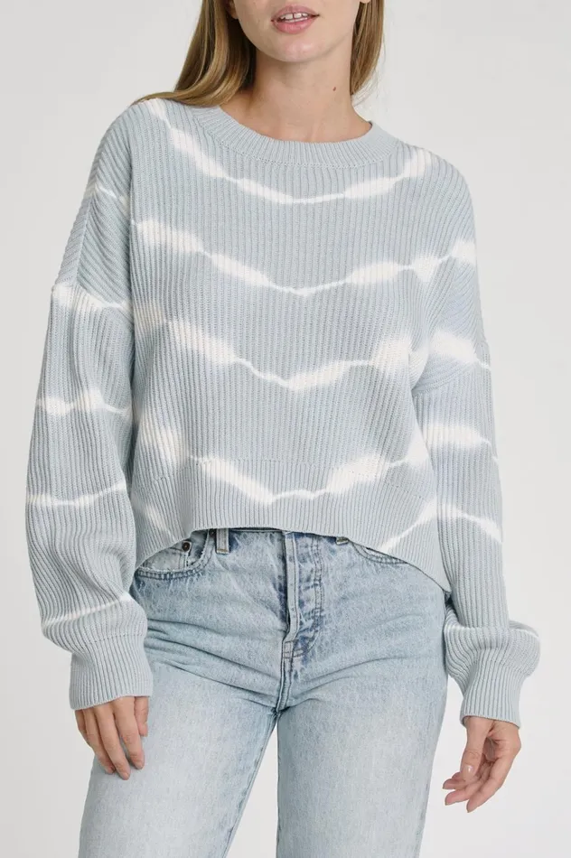 Pistola Denim Eva Cropped Sweater 8211 Blue Crush Women Sweaters
