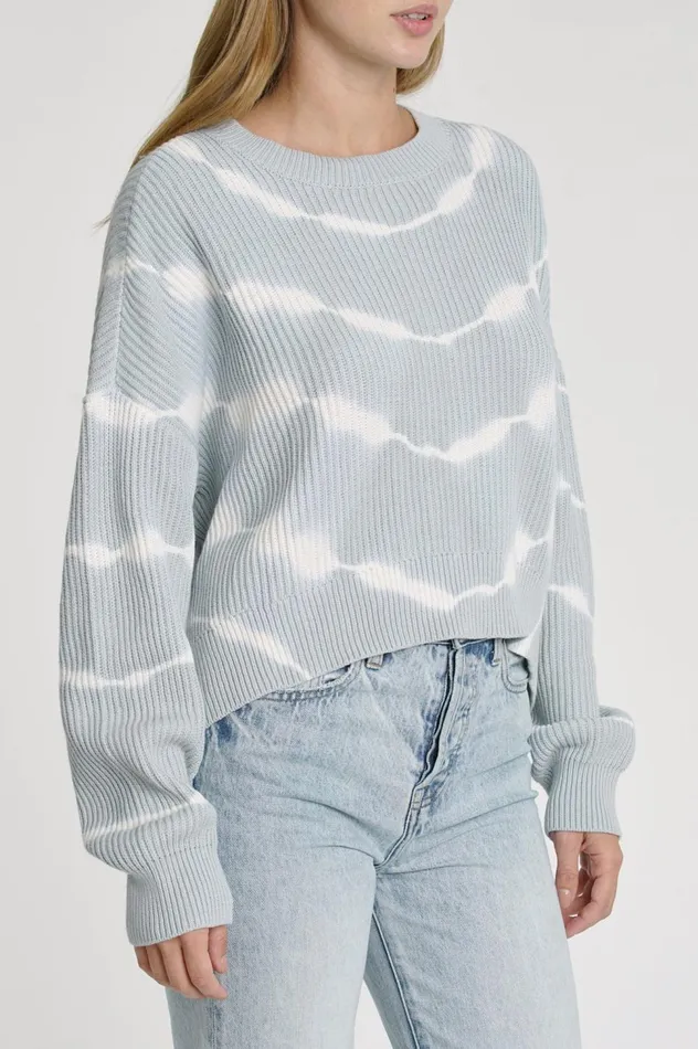 Pistola Denim Eva Cropped Sweater 8211 Blue Crush Women Sweaters