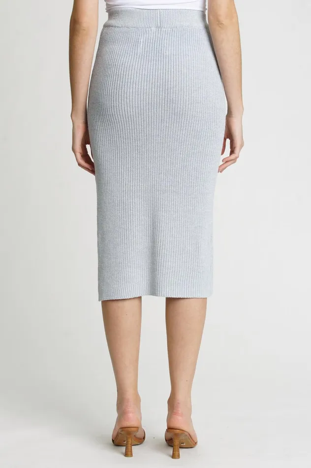Pistola Denim Margie Sweater Skirt 8211 Ash Blue Women Skirts