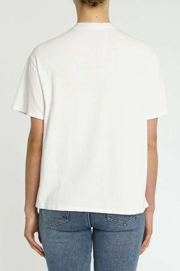 Pistola Denim Palmer Hemp Box Tee 8211 Ivory Women Tops
