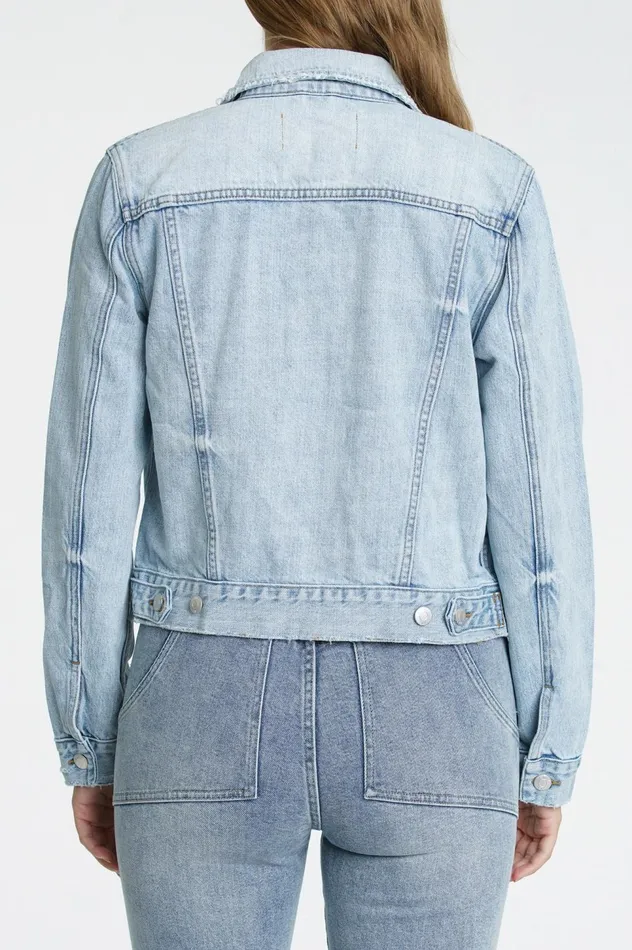 Pistola Denim Saba Fitted Denim Jacket 8211 By My Side Women Jackets and Outerwear