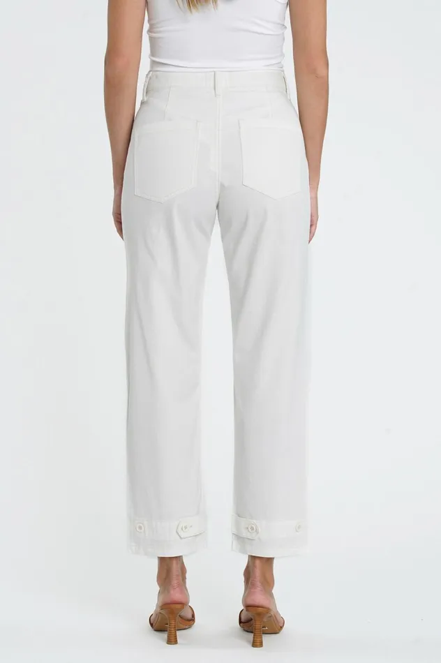 Pistola Denim Tammy High Rise Trouser 8211 Alabaster Women Pants