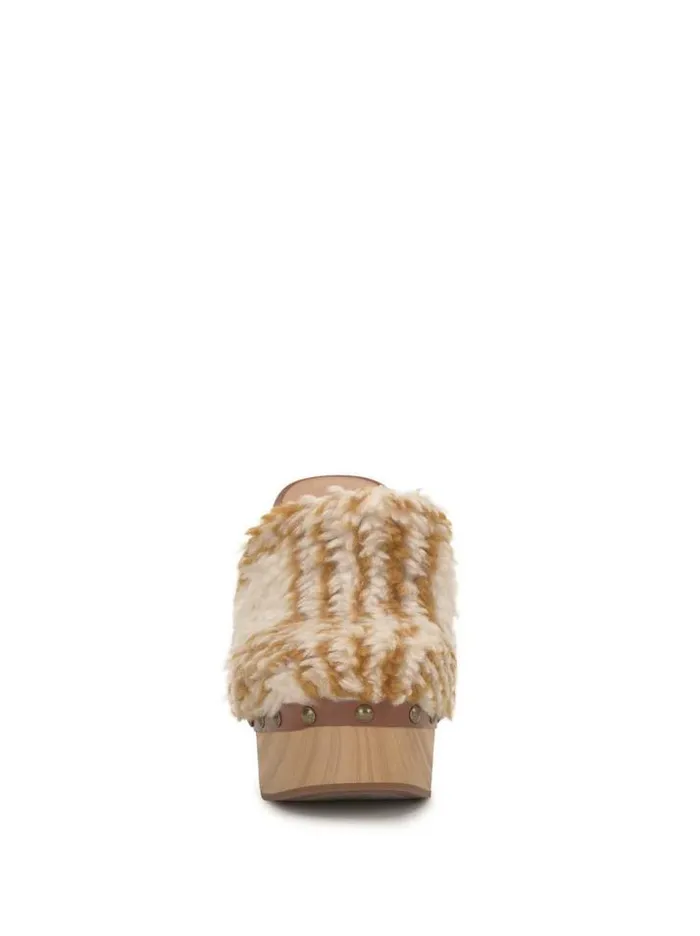 Platforms Shoes Jessica Simpson Dasally Platform Mule In Sherpa Plaid