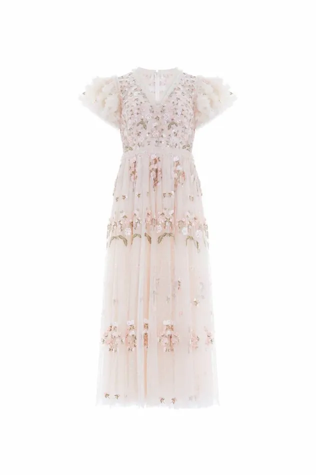 Posy VNeck Ballerina Dress Champagne Women Needle and Thread Dresses
