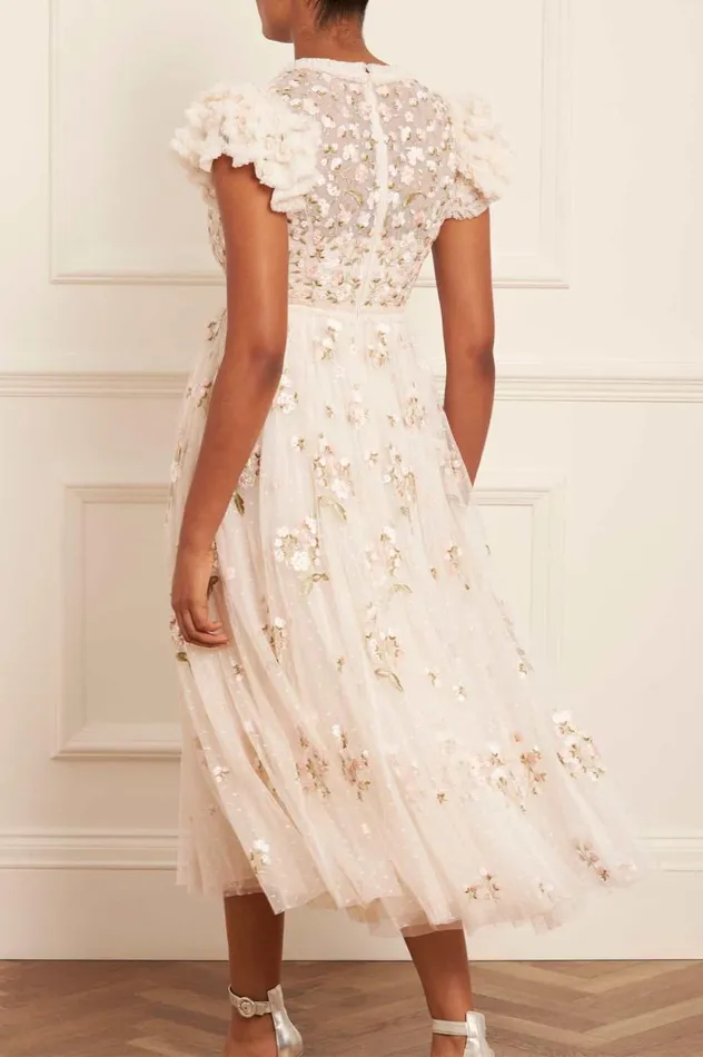 Posy VNeck Ballerina Dress Champagne Women Needle and Thread Dresses