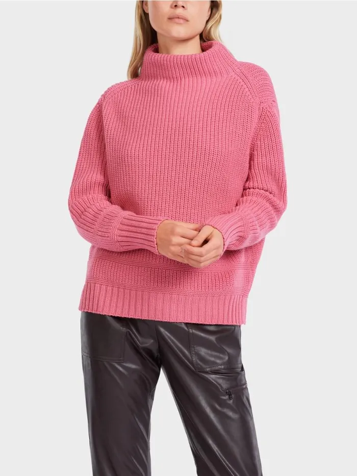 Pullover and Sweatshirts Damen Marc Cain In Deutschland Gestrickter Pullover Bright Orchid