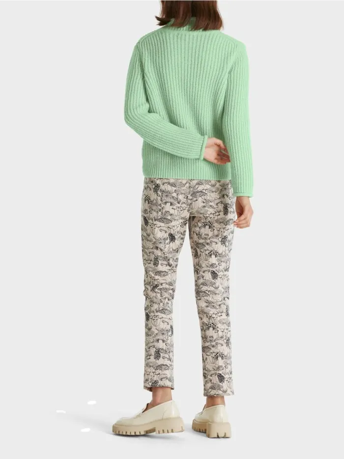 Pullover and Sweatshirts Damen Marc Cain Zopfpulli Knitted In Germany Soft Pistachio