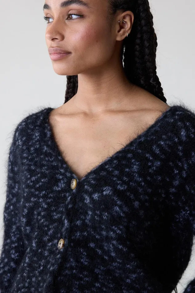 Pulls and Vests Women Leon and Harper Marta Leopard Cardigan Grey