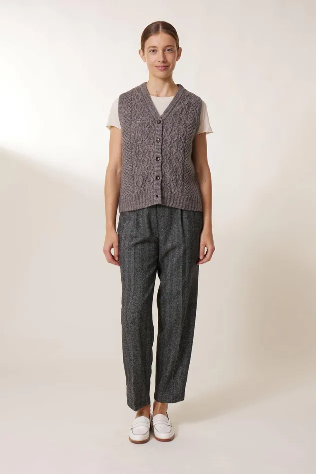 Pulls and Vests Women Leon and Harper Mood Chn Jumper Grey