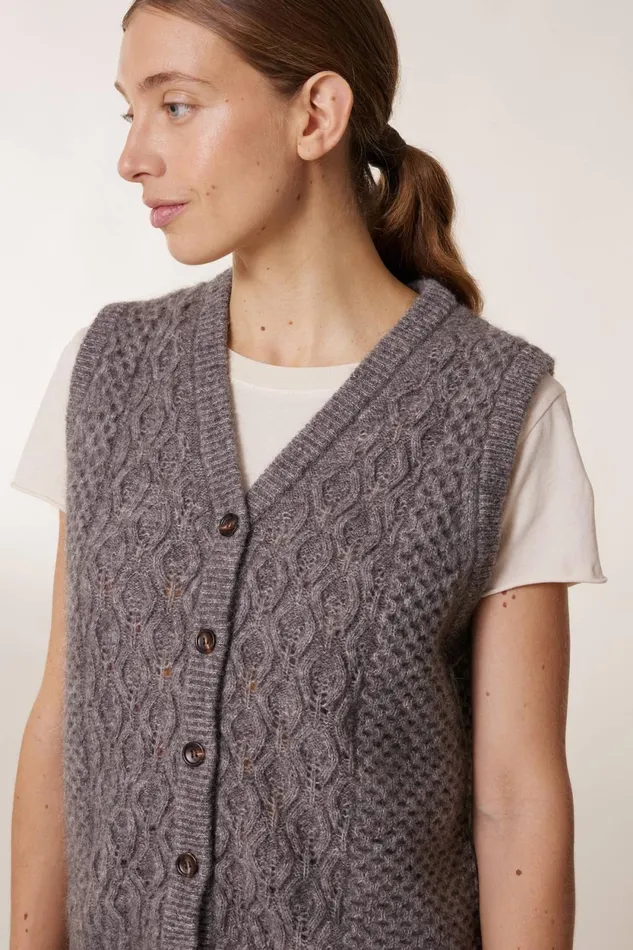 Pulls and Vests Women Leon and Harper Mood Chn Jumper Grey