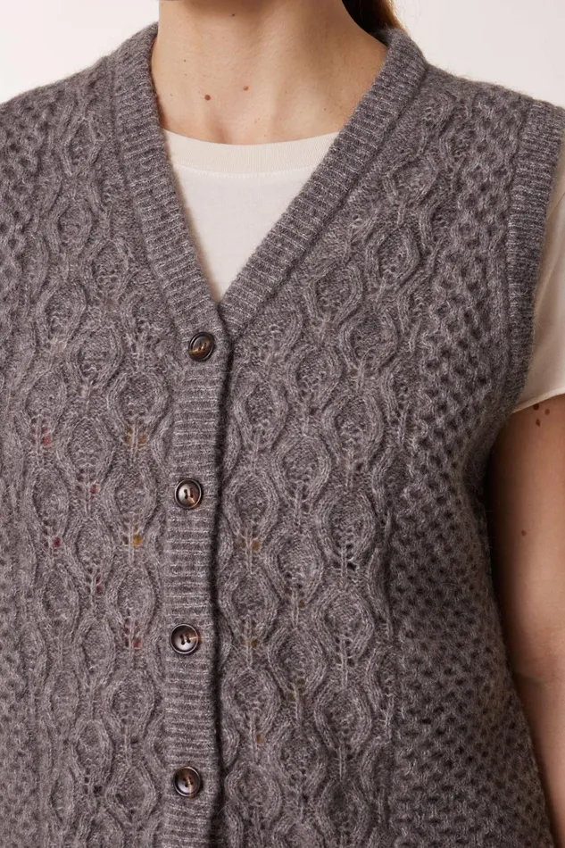 Pulls and Vests Women Leon and Harper Mood Chn Jumper Grey
