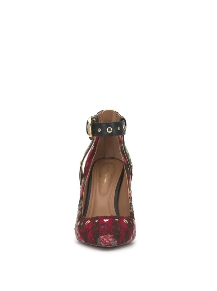 Pumps Shoes Jessica Simpson Hinjosa Ankle Strap Stiletto In Plaid