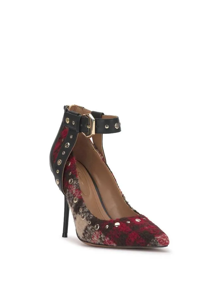 Pumps Shoes Jessica Simpson Hinjosa Ankle Strap Stiletto In Plaid