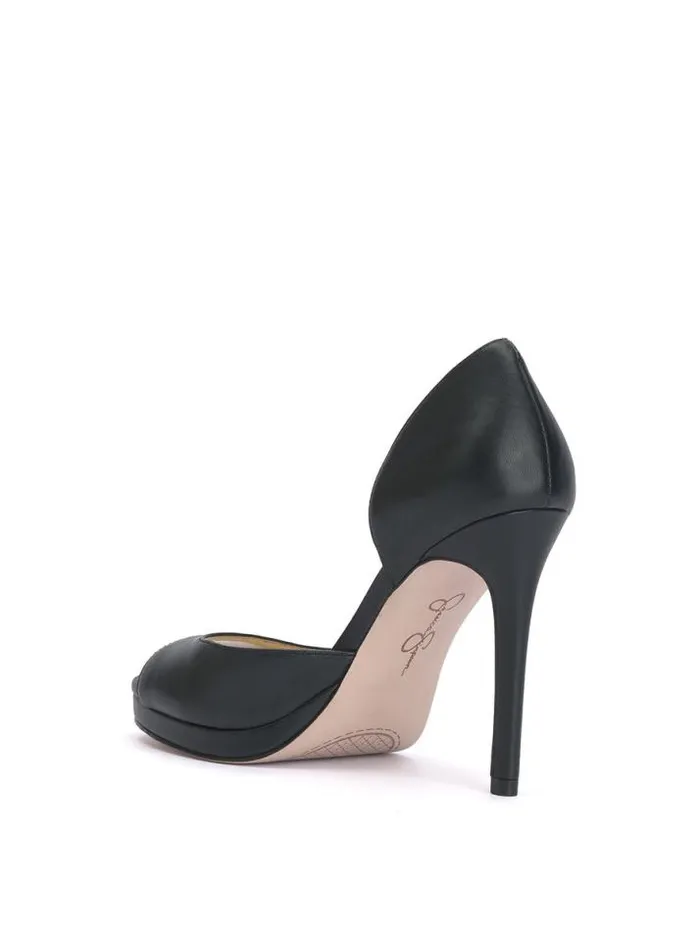 Pumps Shoes Jessica Simpson Kimli Peep Toe Pump In Black