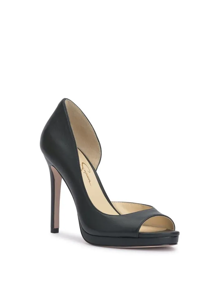 Pumps Shoes Jessica Simpson Kimli Peep Toe Pump In Black