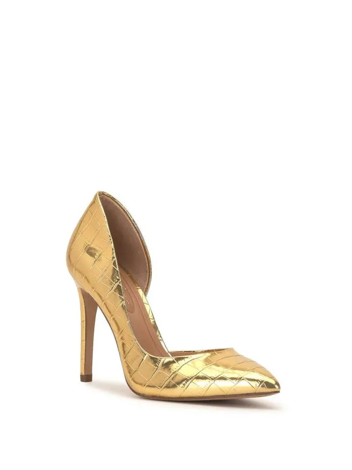 Pumps Shoes Jessica Simpson Prizma D039Orsay Pump In Gold Croc