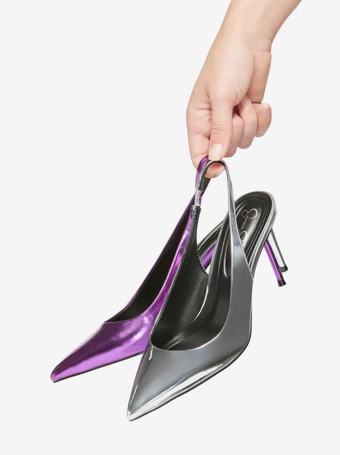Pumps Shoes Jessica Simpson Souli Sling Back Heel In Purple