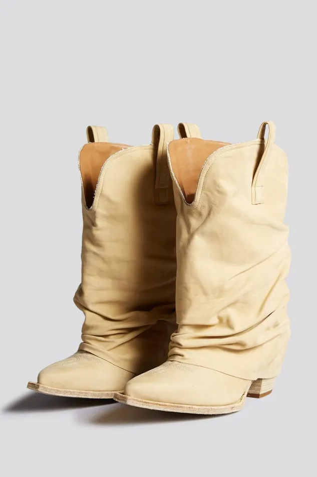 R13 Cowboys Women LOW RIDER COWBOY BOOT 8211 WHEAT