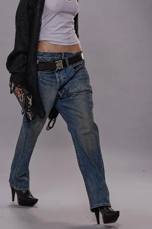R13 Crossover Women CROSSOVER JEAN 8211 BARTER INDIGO