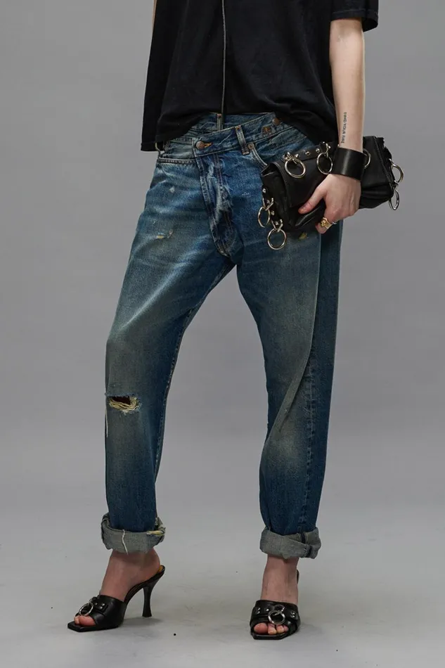 R13 Crossover Women CROSSOVER JEANS 8211 GARNET BLUE