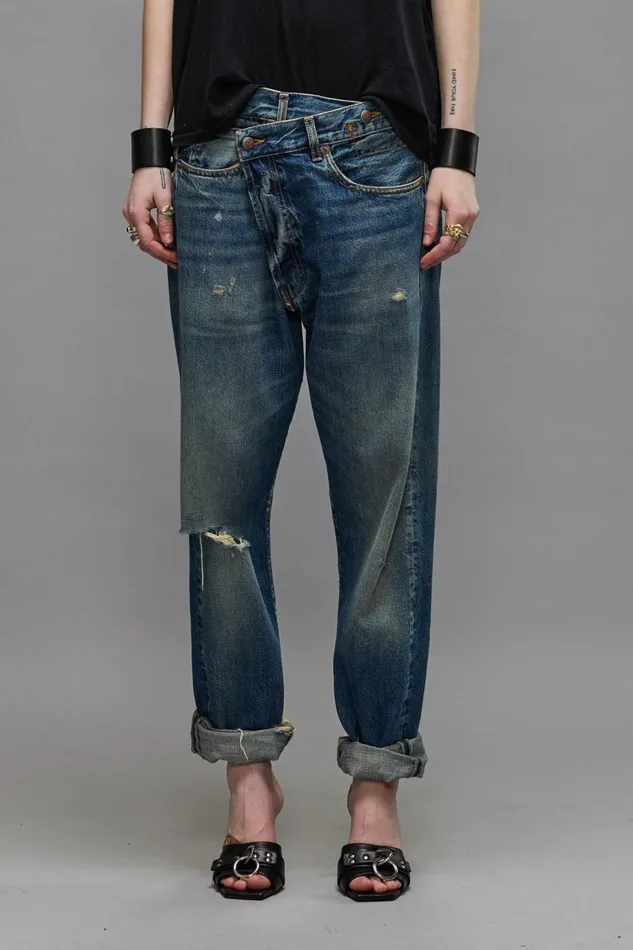 R13 Crossover Women CROSSOVER JEANS 8211 GARNET BLUE