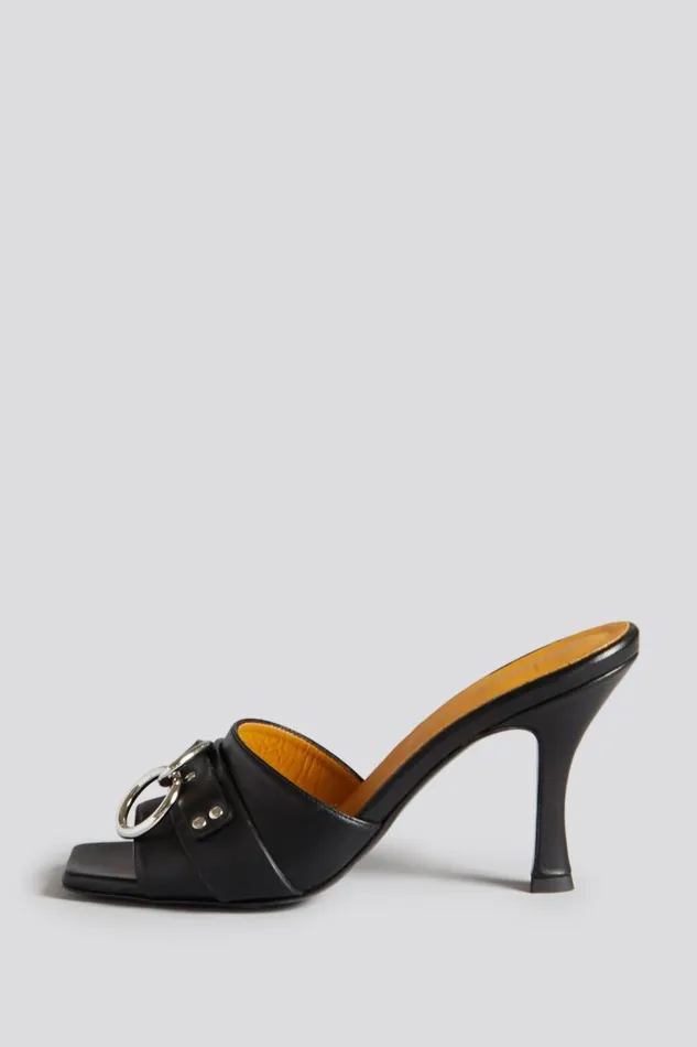 R13 Harness Women SID HEELED HARNESS SLIDE 8211 BLACK