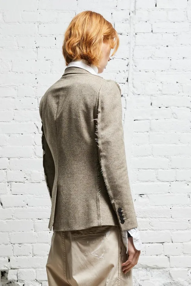 R13 Jackets and Coats Women FLAT SLEEVE BLAZER 8211 OATMEAL