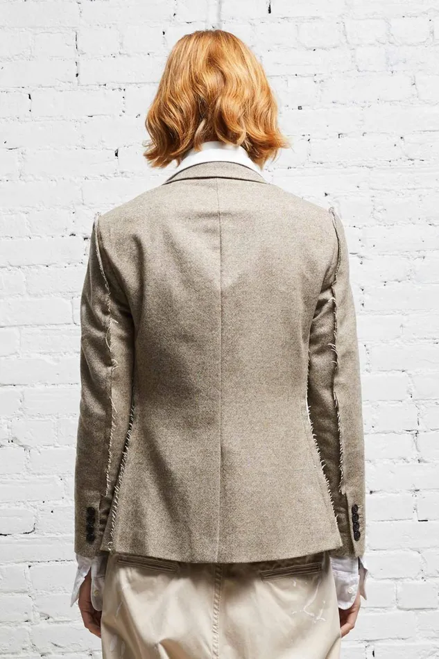 R13 Jackets and Coats Women FLAT SLEEVE BLAZER 8211 OATMEAL