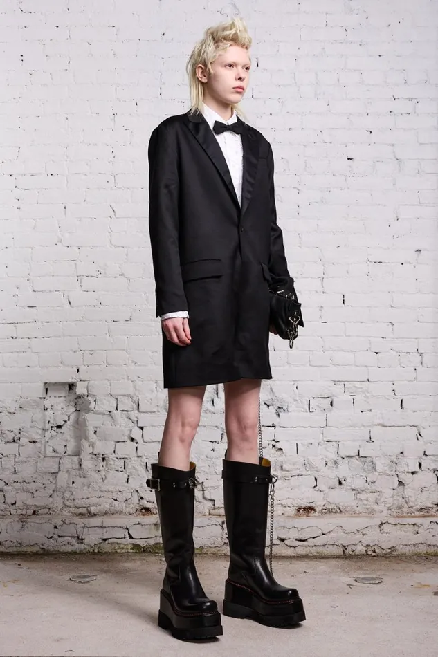 R13 Pants and Shorts Women TUXEDO ROMPER 8211 BLACK