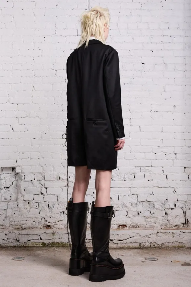 R13 Pants and Shorts Women TUXEDO ROMPER 8211 BLACK