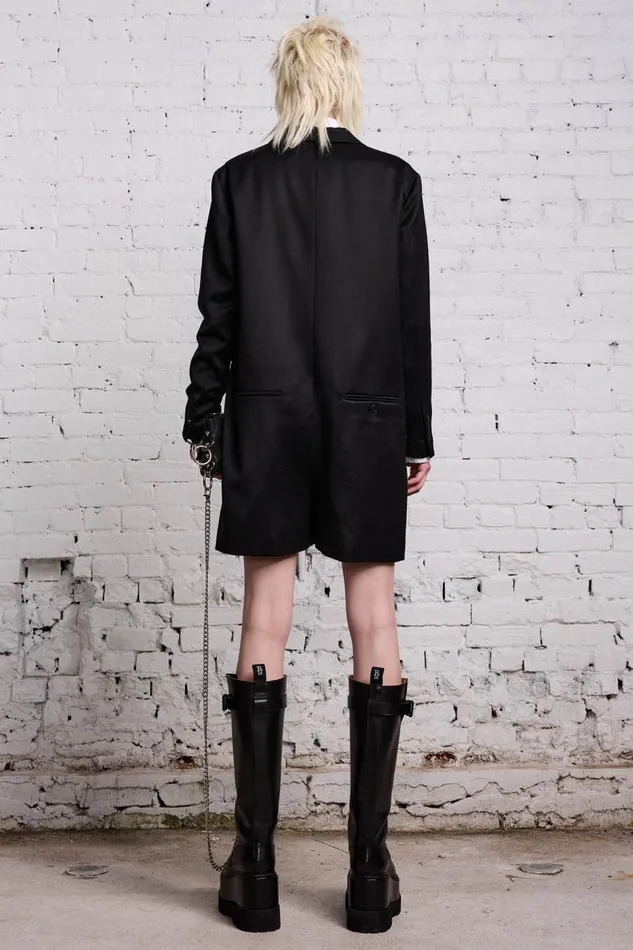 R13 Pants and Shorts Women TUXEDO ROMPER 8211 BLACK